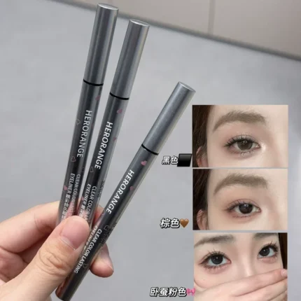 Slim Eyeliner Pencil Lying Silkworm Pen Quick-dry Smudge-proof Eye Liner Pen Waterproof Lasting Smooth Eyeliner Eyes Cosmetics - Image 4