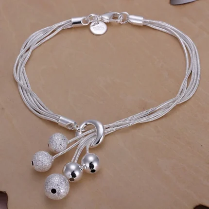 Noble 925 Sterling Silver Square Solid Chain Bracelet For Women Men Charm Party Gift Wedding Fashion Jewelry - Image 18