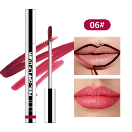 Peel-off Lip Liner Lasting Glossy High Pigmented Tattoo Peel Off Waterproof Non-fading Moisturizing Lip Lipstick Korean Brand - Image 12