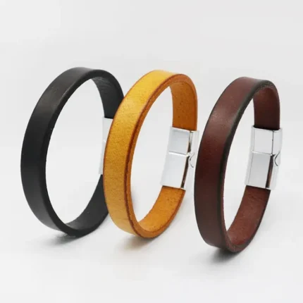 Jiayiqi Vintage Genuine Leather Wrap Cord Cuff Bracelet For Hand Wrist Wristband Men Woman Punk Bangle Couple Jewelry Gift - Image 21