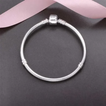 TOP SALE Authentic 100% 925 Sterling Silver 3MM Snake Chain Bangle & Bracelet for Women Luxury Bangle Jewelry 16-23CM - Image 11