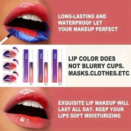 Peel-Off Tattoo Lip Gloss Peel Lipstick,Long-Lasting Waterproof No Fading Transfer Resistant Natural Lip Tint Makeup for Women - Image 4
