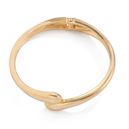 Wide Metal Bangle Ring for Women Gold and Silver Color Chunky Waterdrop Open Wrist Cuff Thick Irregular Twisted Bracelet Jewelry - Image 9