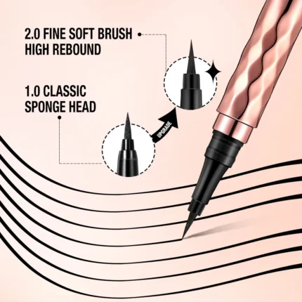 O.TWO.O Black Slim Line Eyeliner Pencil Easy To Draw Waterproof Eye Liner Pen Long Lasting Quick Dry Liquid Eyeliners - Image 5