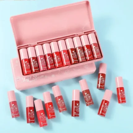 4pc/set Lipstick Korean Girl Group Mini Crayon Lipstick Long Lasting Matte Lip Makeup Tint Easy To Color Sexy Waterproof Lippie - Image 4