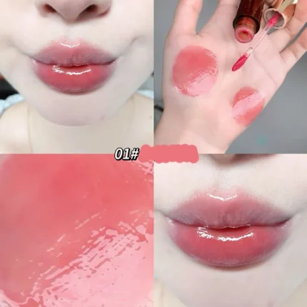 Retro Clear Lip Glaze Gloss Mirror Glitter Non Stick Cup Brighten Jelly Dark Lipstick Red Brown Dupes Lip Ink Tint Korean Makeup - Image 11