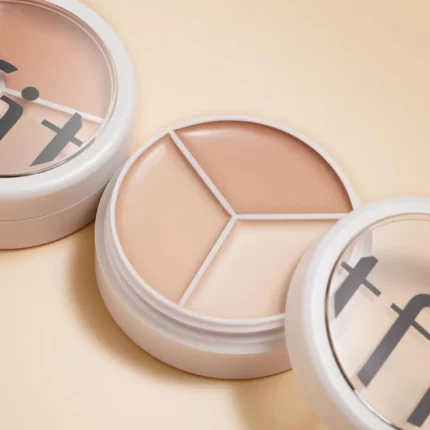 3colors Concealer Palette with Puff Conceal Cream Texture Cover Dark Circle Correcting Acne Marks Lasting Brighten FaceCosmetics - Image 5