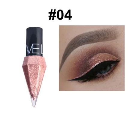 Pearlescent Diamond Liquid Eyeliner Shimmer Waterproof Long Lasting Glitter Silver Color Easy to Wear Eye Pencil Korean Makeup - Image 9