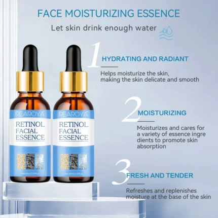 60ml Retinol Serum For Shrinking Pores Anti-aging Brightening Moisturizing Essence Firming And Repairing Skincare Product - Image 5