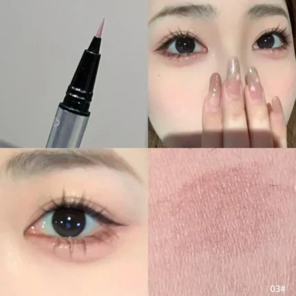Slim Eyeliner Pencil Lying Silkworm Pen Quick-dry Smudge-proof Eye Liner Pen Waterproof Lasting Smooth Eyeliner Eyes Cosmetics - Image 9
