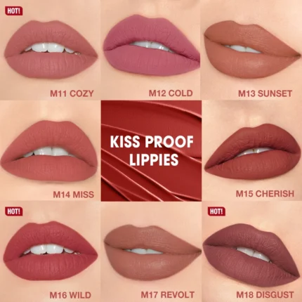 O.TWO.O Matte Lipstick Long Lasting Waterproof Lip Stick Smudge-free Classic Highly Pigmented Velvet Finish Lip Tint Makeup - Image 17