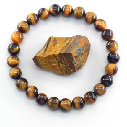 5A Natural Tiger Eye Bracelets Men Women Charm Natural Stone Jewelry Health Protection Soul Healing Couple Crystal Bead Bracelet - Image 6
