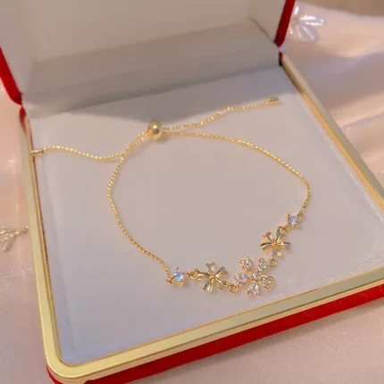 5Pcs Set Gold/Silver Color Fashion Charm Bracelet Women Retro Glossy Geometric Metal Twist Chain Bangles Bracelet Set Jewelry - Image 74