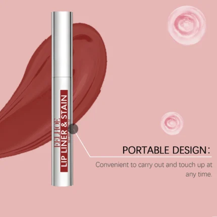 Peel off Lip Liner Lip Gloss Long Lasting Matte Waterproof Lipstick for Lips Non Stick Castor Oil for Moisturizing Lips Makeup - Image 14