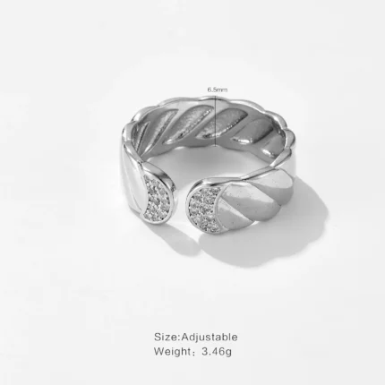 DPLAOPA 925 Sterling Silver Gold Coated Silver Snake Ring Resizable Adjutable Women Party Jewelry Open Bangle Circle Jewels - Image 14