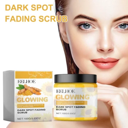 EELHOE Turmeric Scrub to Remove Dark Spots Lighten Skin Brightening Chloasma Remover Shrink Pores Smooth Exfoliating Face Scrub - Image 5