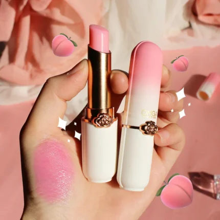 OMGA Color-Changing Lip Balm Jelly Lipstick Moisturizing Waterproof Hydrating Temperature-Sensitive Peach Flavor,Smooth Lips - Image 10