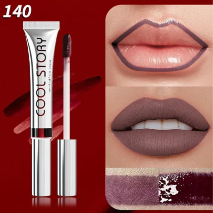 Peel off lip glaze, matte non-stick cup tearing lip gloss, lip liner solid color lipstick lasting color retention - Image 7