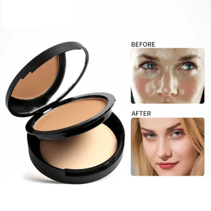 FOCALLURE 3 Colors Make Up Face Powder Brighten Oil-control Nude Makeup Pressed Powder Foundation Makeup Base Cosmetics - Image 3