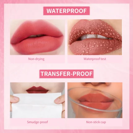 6Colors Water Lip Stain Moisturizing Lip Glaze Long Lasting Lip Ink Face Lip Dual Purpose Waterproof Liquid Cosmetic Makeup - Image 4