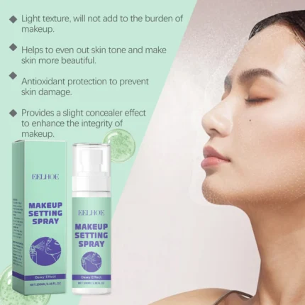 EELHOE Makeup Fixer Spray Waterproof Sweatproof Oil Control Matte Primer Non-sticky Hydrating Nicotinamide Setting Spray 100ml - Image 3