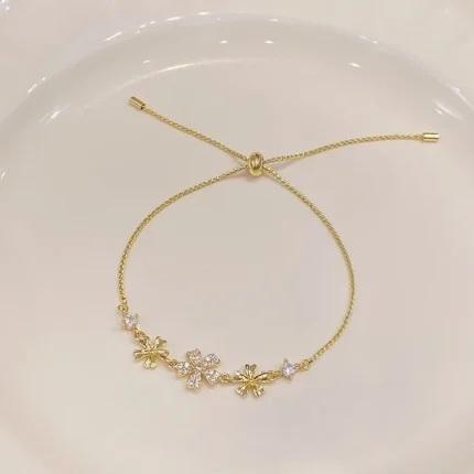 5Pcs Set Gold/Silver Color Fashion Charm Bracelet Women Retro Glossy Geometric Metal Twist Chain Bangles Bracelet Set Jewelry - Image 75