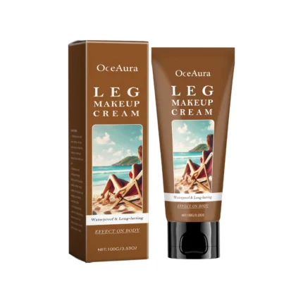 Leg Makeup Cream Concealer Long Lasting Waterproof Anti Transfer Even Skin Tone Glow Enhancer Wheat Tan Brown Foundation Lotion - Image 9