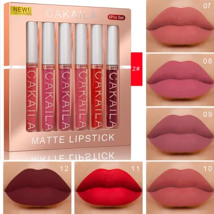 Liquid Matte Lip Gloss Kit Hydrating Lipstick Gift Set 24 Hour Water Resistant Korean Lip Tint Makeup For Women Cosmetic Lip Ink - Image 8
